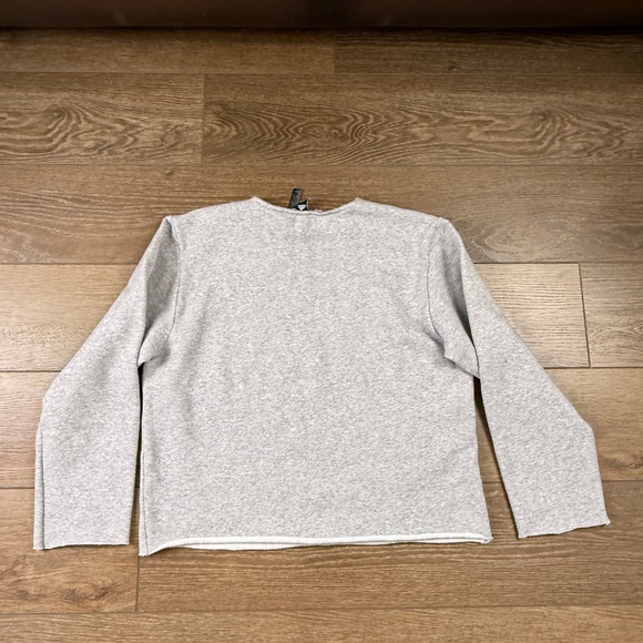 Adidas Pigeon NYC Basketball Crewneck Cut-Off Sweatshirt Gray Sz S Long Sleeve - Picture 9 of 9